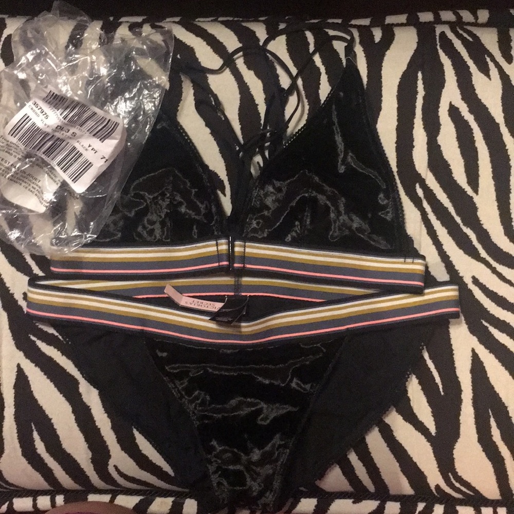 VS matching bralette and pantie.